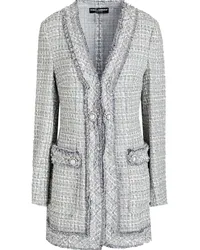 Dolce & Gabbana Embellished metallic tweed jacket - Gray Gray