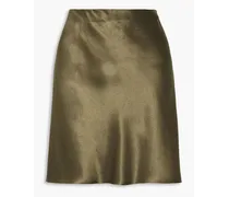 Satin mini skirt - Metallic
