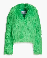 STAND Janet faux fur jacket - Green Green