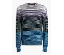 Space-dyed wool sweater - Black