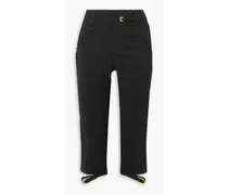 Caraco cropped wool-blend slim-leg pants - Black