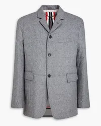 Thom Browne Brushed twill coat - Gray Gray