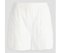 April broderie anglaise cotton shorts - White
