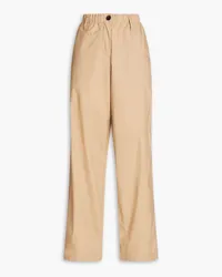 MSGM Cotton-poplin wide-leg pants - Neutral Neutral