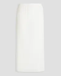 tibi Plissé-gauze midi skirt - White White