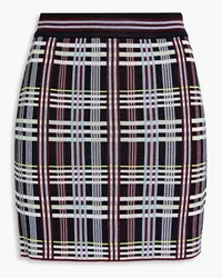 Missoni Checked jacquard-knit mini skirt - Black Black