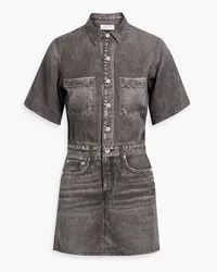 Rag & Bone Printed TENCEL™ mini shirt dress - Gray Gray