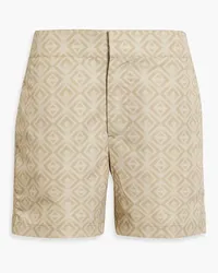 Frescobol Carioca Short-length printed swim shorts - Neutral Neutral