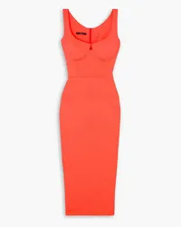 Alex Perry Alden stretch-jersey midi dress - Orange Orange