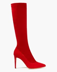 Sergio Rossi Suede knee boots - Red Red