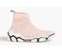 Mesh high-top sneakers - Pink