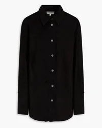 Loulou Studio Ora suede shirt - Black Black