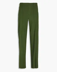 Vince Linen-blend straight-leg pants - Green Green