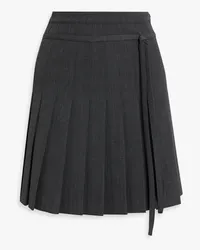 Altuzarra Haki pleated twill mini skirt - Gray Gray