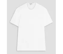 Cotton and linen-blend T-shirt - White