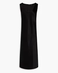 Theory Satin-twill midi dress - Black Black