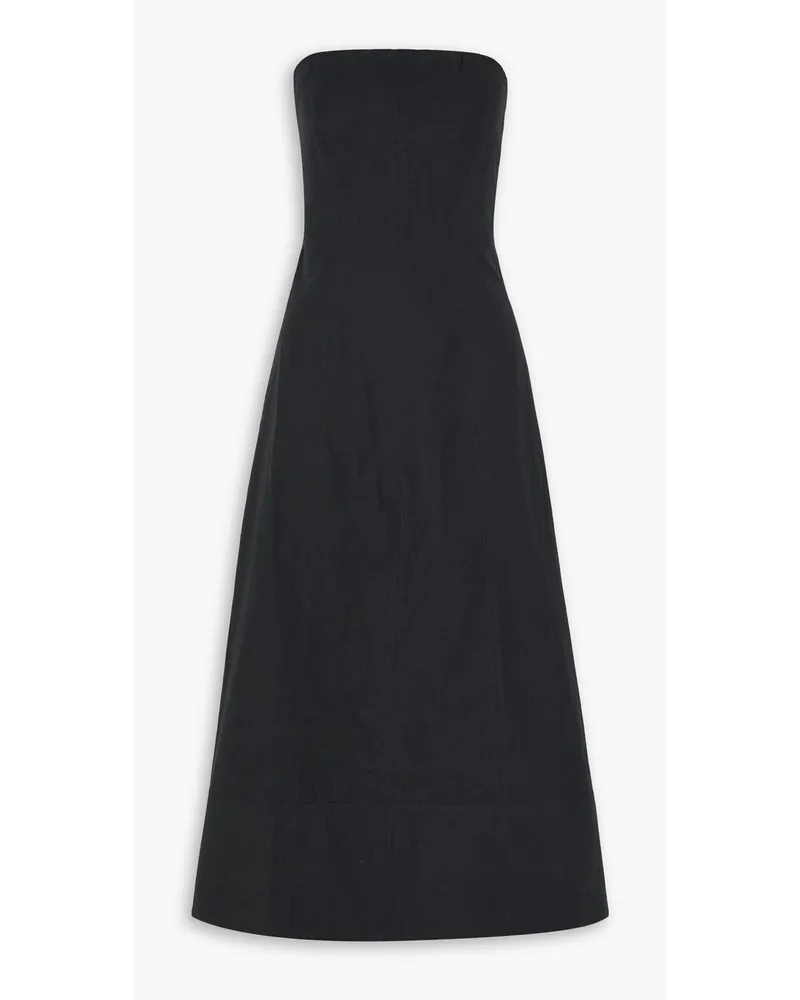 APIECE APART Todo strapless cotton maxi dress - Black Black