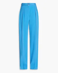 Paris Georgia Max belted crepe wide-leg pants - Blue Blue