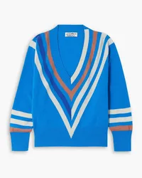 Clements Ribeiro Regatta striped cashmere sweater - Blue Blue