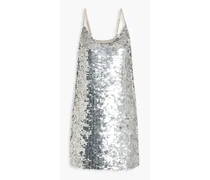 Dolla sequined mesh mini dress - Metallic