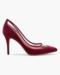 Valentino Garavani PVC-trimmed velvet pumps - Red Red