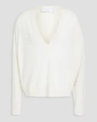 IRO Haru wool, silk and cashmere-blend sweater - White White