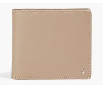 Pebbled-leather wallet - Neutral