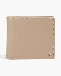 Serapian Pebbled-leather wallet - Neutral Neutral