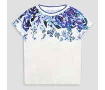 Kids Aliane floral-print cotton-jersey T-shirt - White