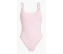 Toni cutout ribbed swimsuit - Pink