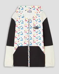 Missoni Hooded paneled printed shell jacket - White White