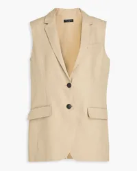 Rag & Bone Odessa cotton and linen-blend twill vest - Neutral Neutral