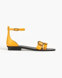 TOD'S Buckled leather sandals - Yellow Yellow