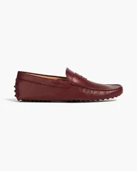 TOD'S Gommino leather driving shoes - Burgundy Burgundy