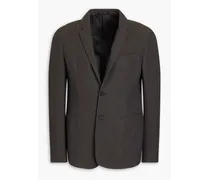 Cotton-blend cloqué blazer - Gray