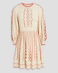 Zimmermann Cutout pointelle-knit mini dress - White White