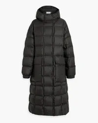 STAND Darlene quilted shell hooded down coat - Black Black