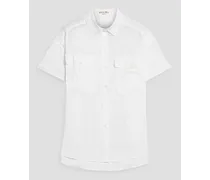 Utility linen shirt - White