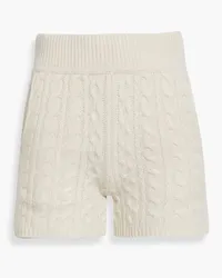 Rag & Bone Pierce cable-knit cashmere shorts - White White