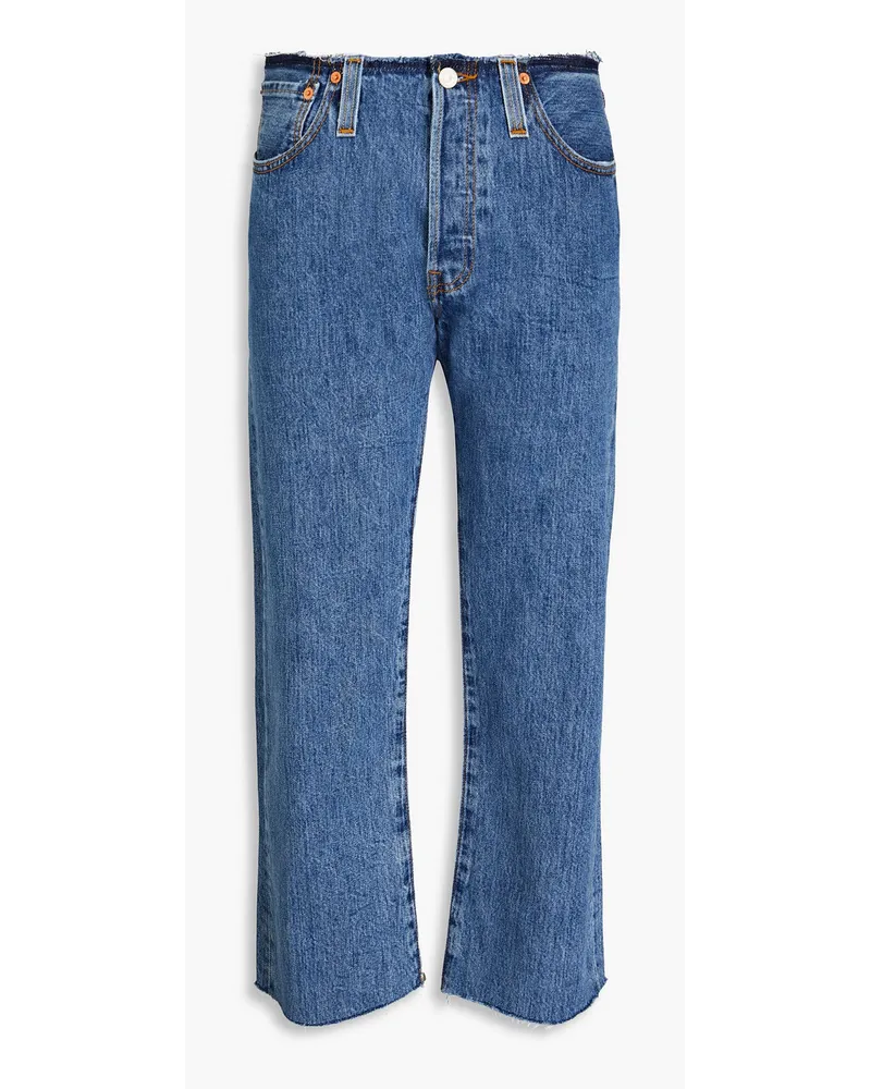 Levi's Cropped mid-rise straight-leg jeans - Blue Blue