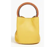 Pannier leather tote - Yellow