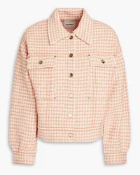 Sandro Houndstooth tweed jacket - Pink Pink