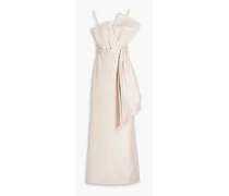 Draped faille gown - Pink