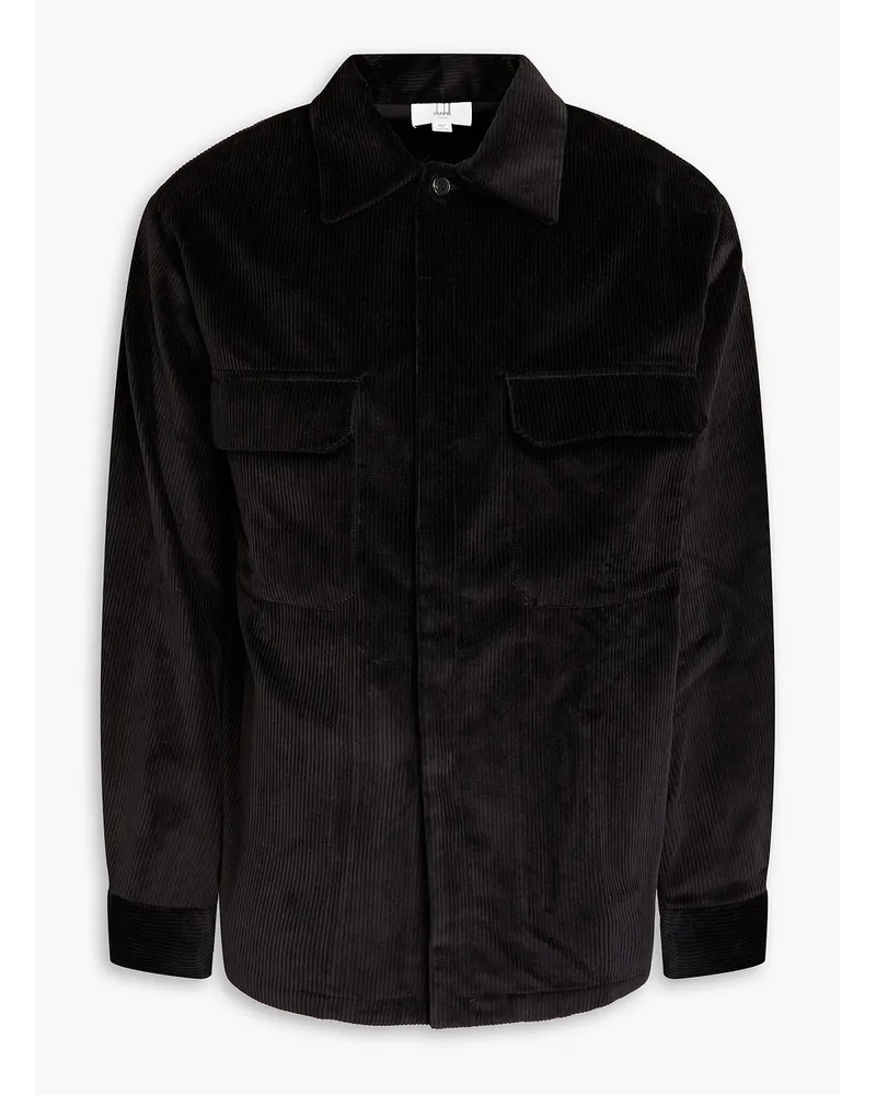 Dunhill Cotton-corduroy overshirt - Black Black