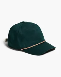 Acne Studios Appliquéd twill cap - Green Green