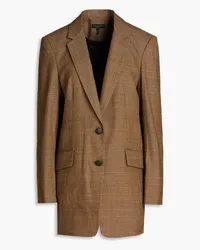 Rag & Bone Marisa Prince of Wales checked wool-blend tweed blazer - Brown Brown