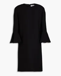 Valentino Garavani Wool and silk-blend crepe mini dress - Black Black