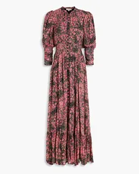 byTiMo Floral-print georgette maxi dress - Pink Pink