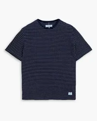 Rag & Bone Striped cotton-jersey T-shirt - Blue Blue