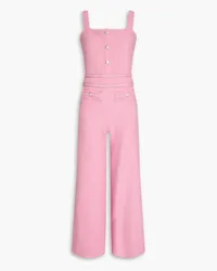 Maje Bouclé-tweed jumpsuit - Pink Pink